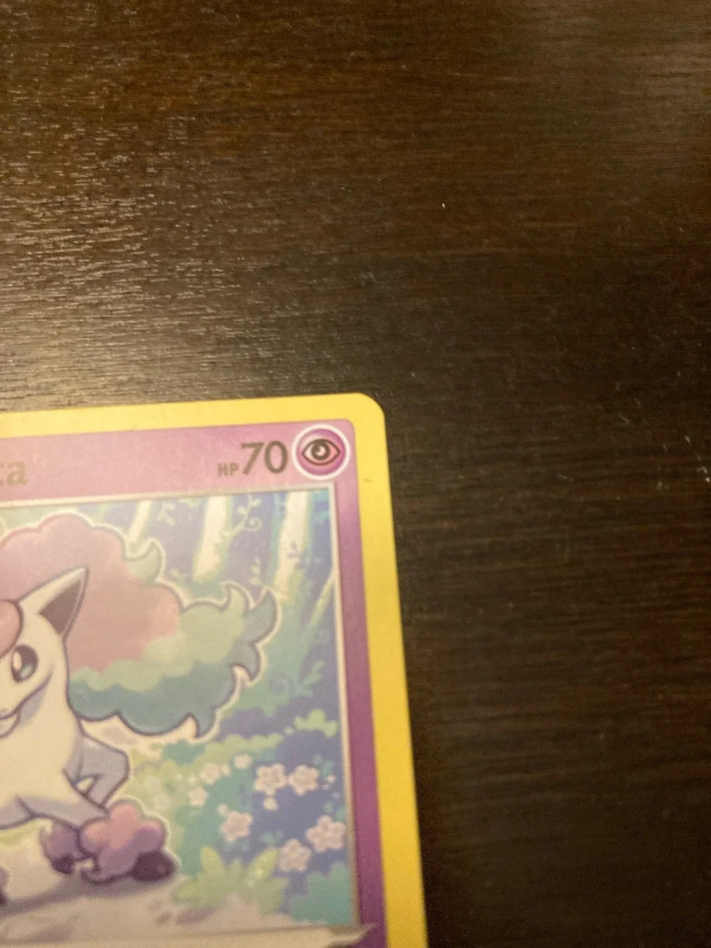 Pokemon Galarian Ponyta Card - Purple & Yellow Border